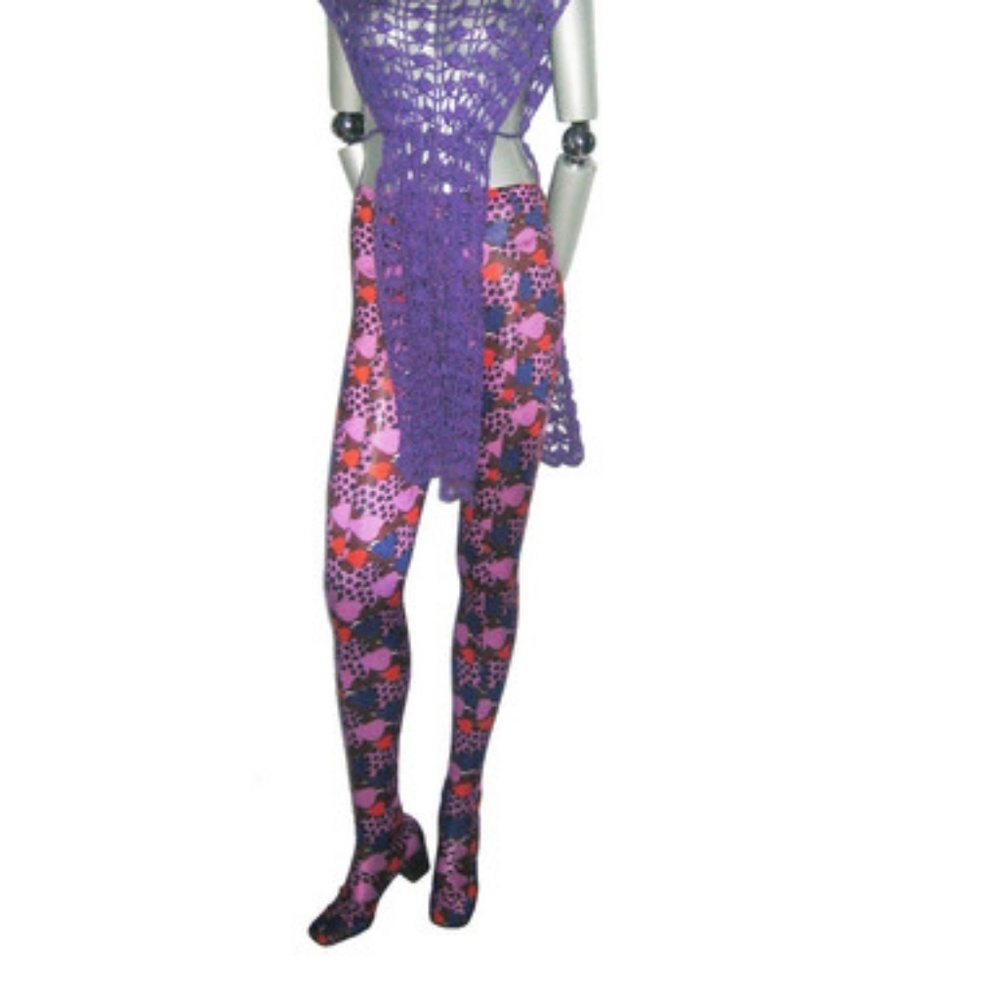 SOLD Vtg Psychedelic Pan T Mod GoGo Leggings Boots